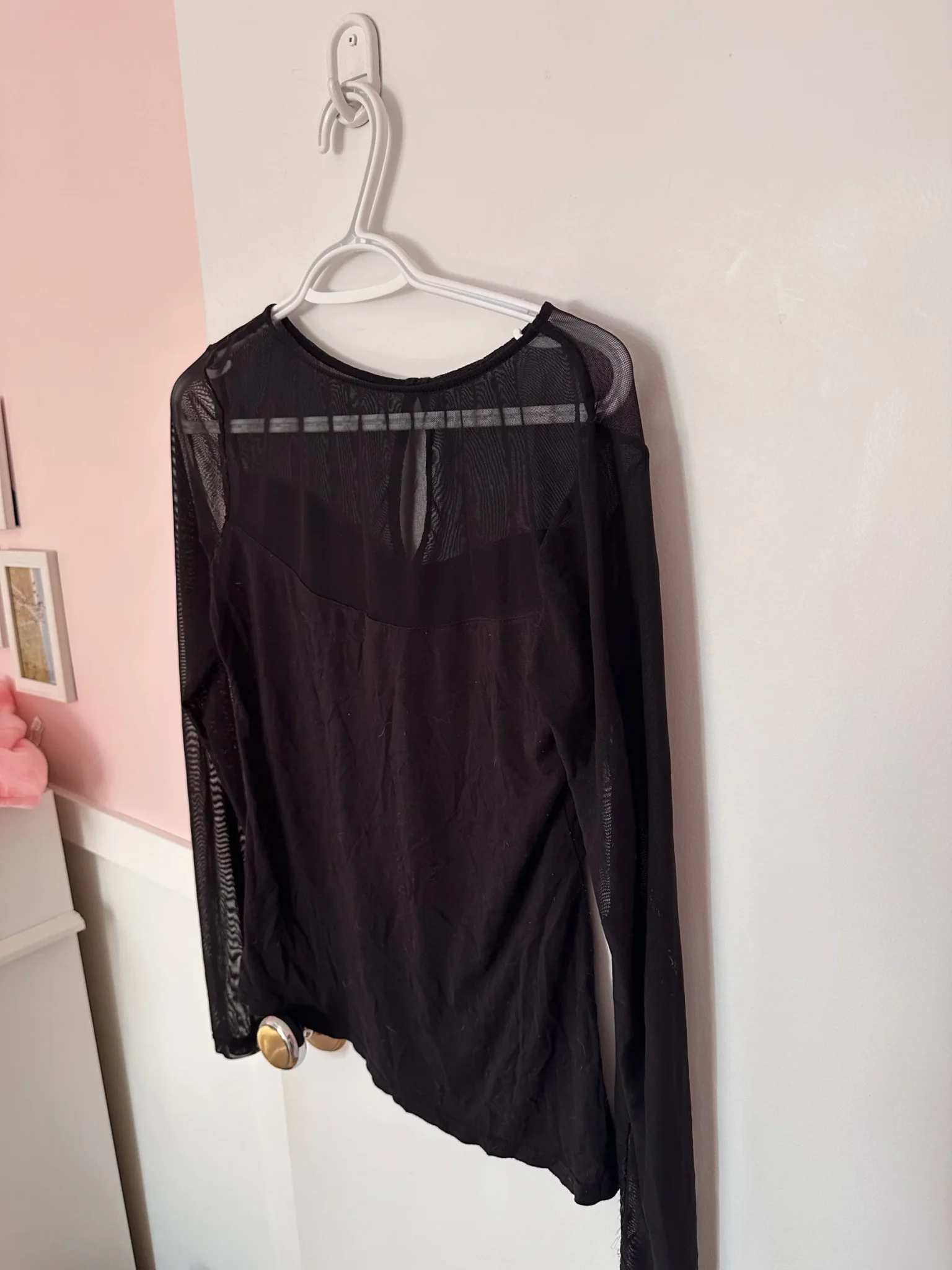 Image for Sweater with sleeves and a sheer top