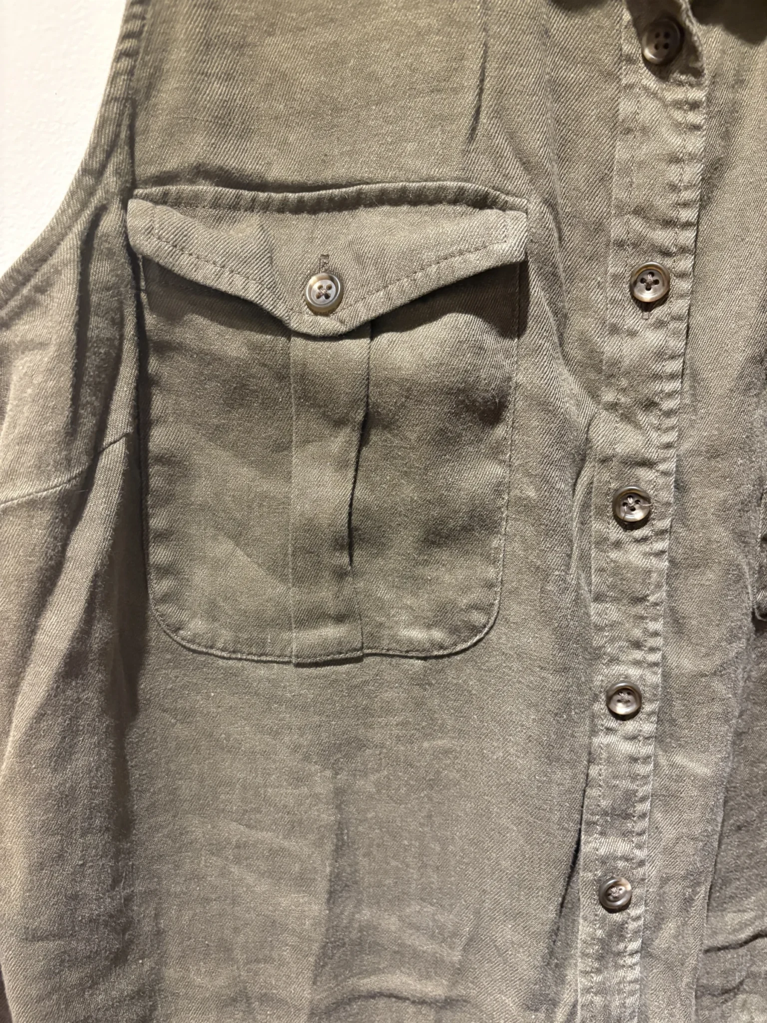 Image for Lauren Ralph Lauren linen playsuit – khaki/olive – Size 16