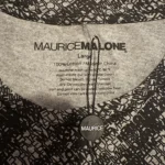 Thumbnail for Maurice Malone – Black and white printed T-shirt – size Large