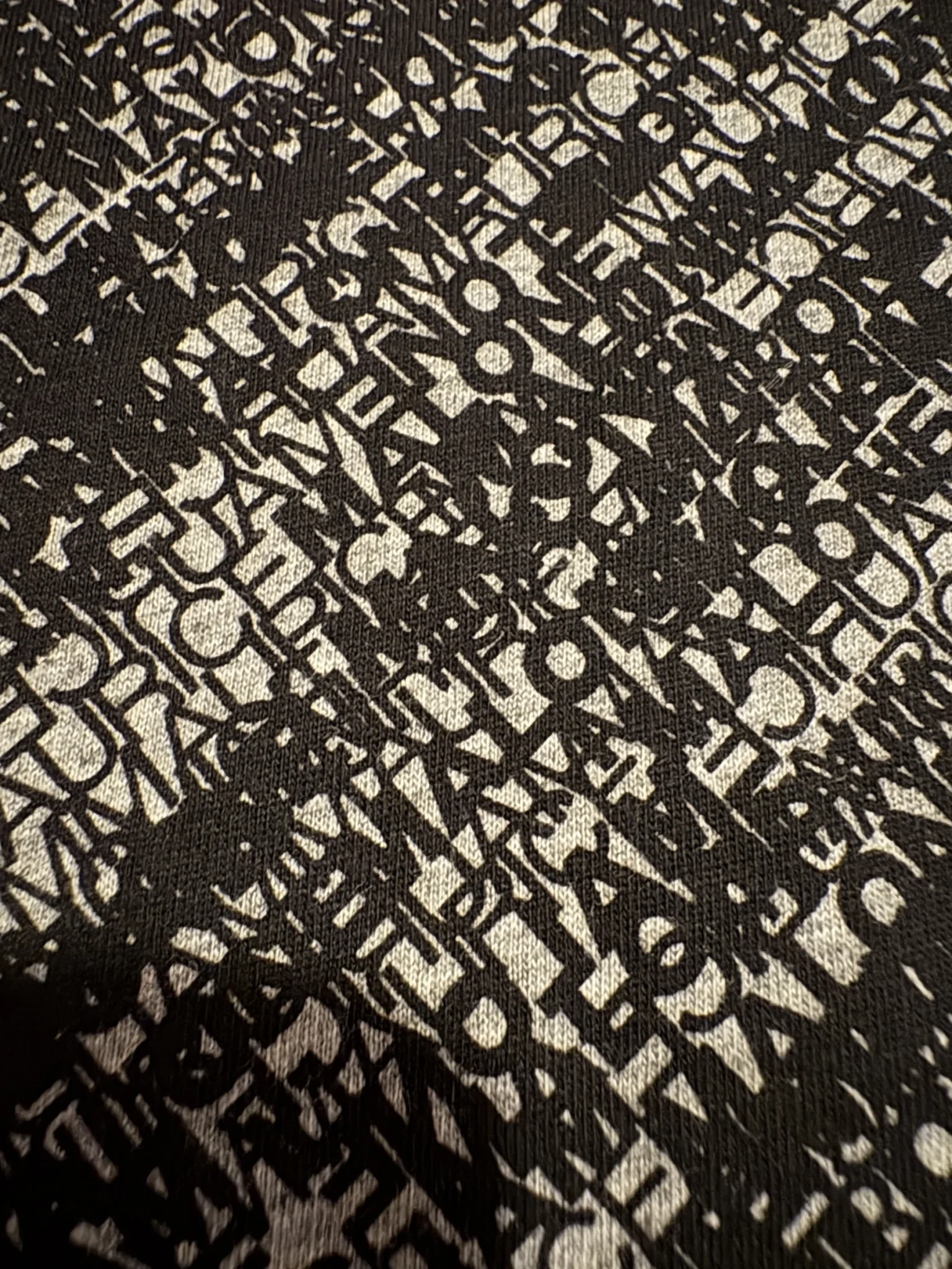 Image for Maurice Malone – Black and white printed T-shirt – size Large