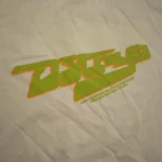 Thumbnail for Ostrya graphic T-shirt – white / lime green / orange – size