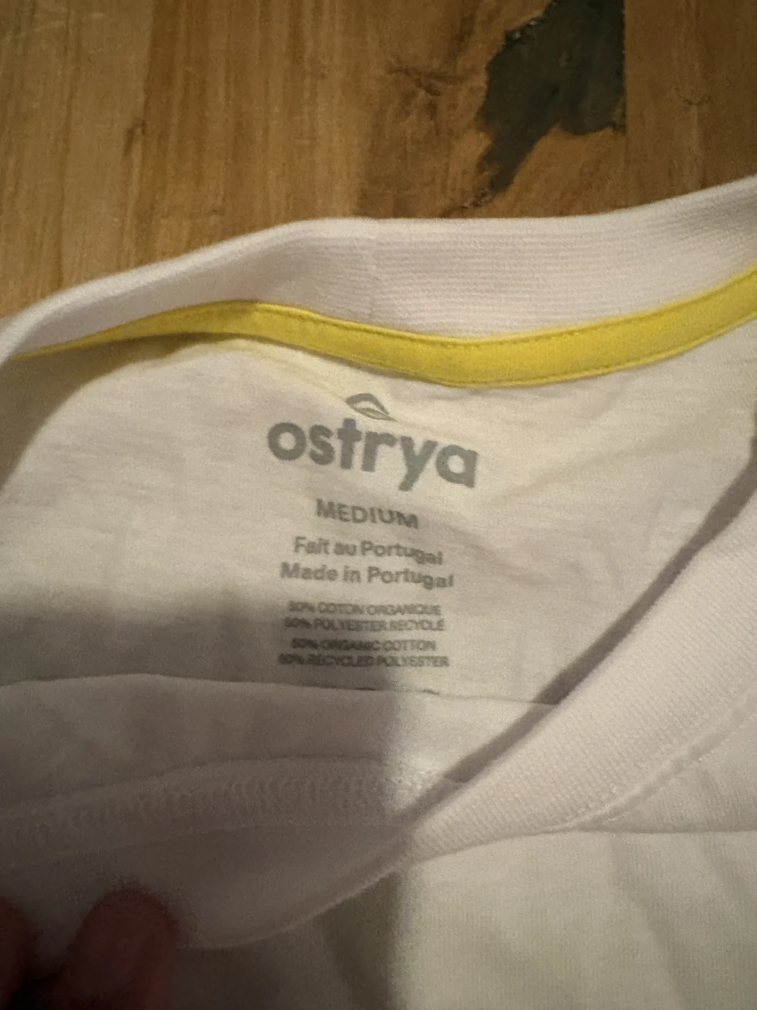 Image for Ostrya graphic T-shirt – white / lime green / orange – size