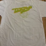 Thumbnail for Ostrya graphic T-shirt – white / lime green / orange – size