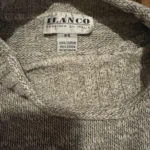 Thumbnail for Ilanco 100% cotton roll-neck jumper – heather grey – size P/S – made in Canada