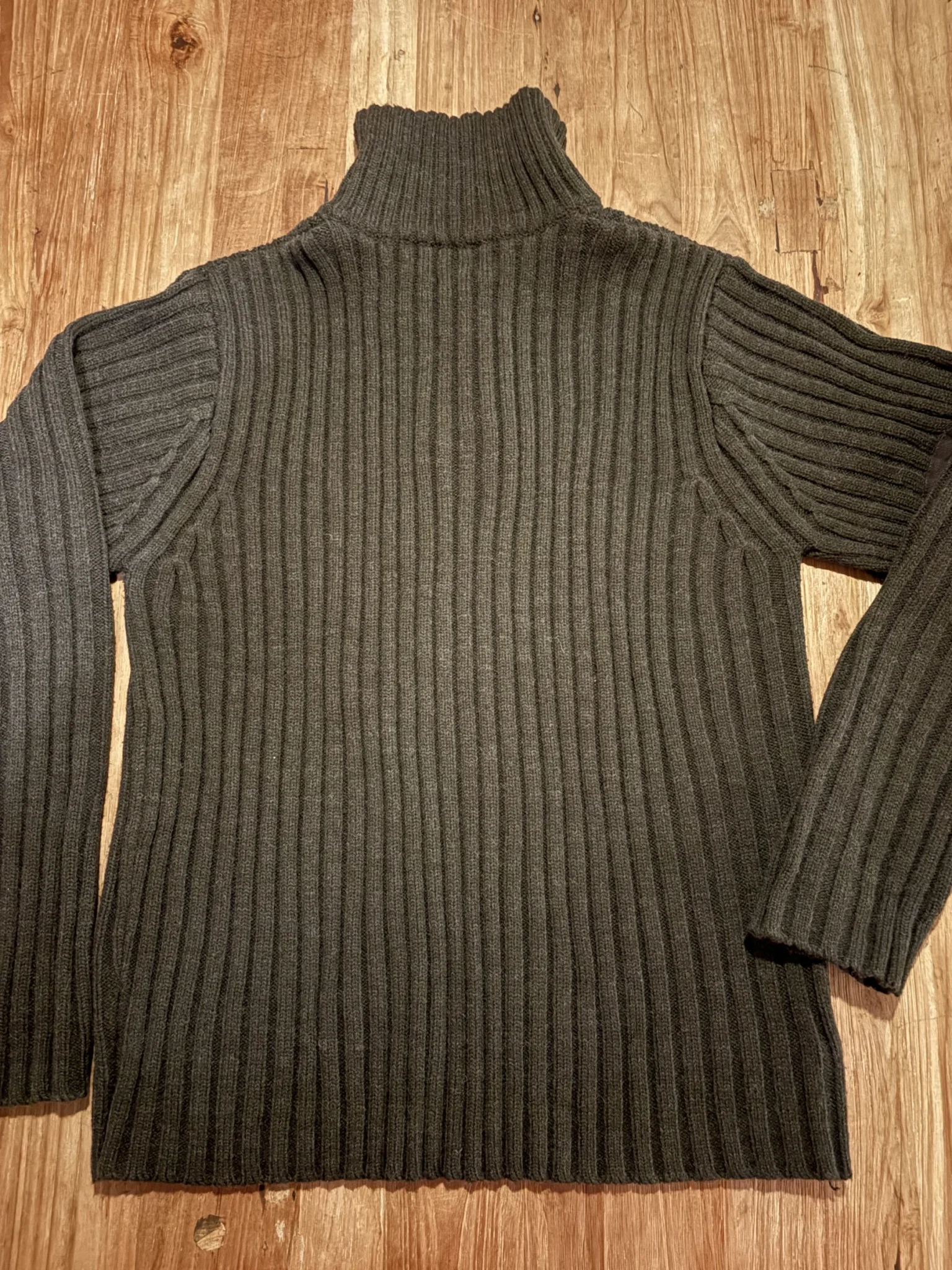 Image for Schott NYC Military Gear zip-up jumper – size L – military style with elbow reinforcements