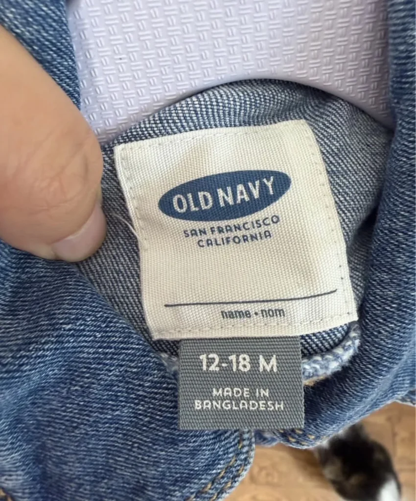 Image for Veste en jean 12-18M Old Navy