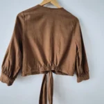Thumbnail for Short blouse with a bow at the front