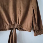 Thumbnail for Short blouse with a bow at the front
