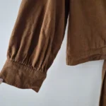 Thumbnail for Short blouse with a bow at the front