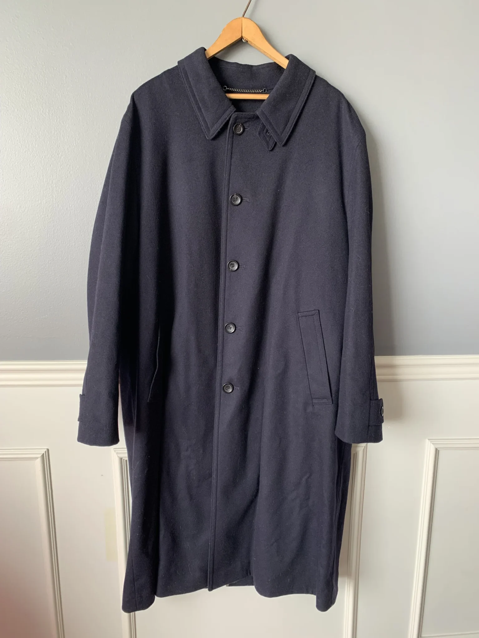 Image for Manteau chic long Schneiders homme laine et Cashemire