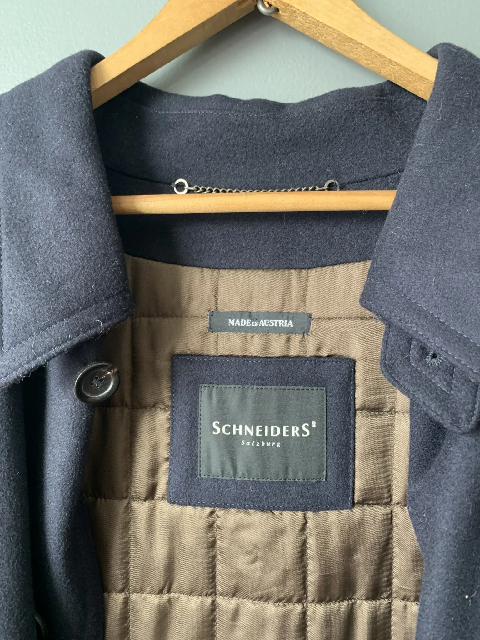 Image for Manteau chic long Schneiders homme laine et Cashemire