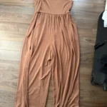 Thumbnail for Fitted jumpsuit with gathered waist