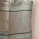 Thumbnail for Hannah Striped Smocked Jumpsuit