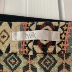 Thumbnail for Geometric Jacquard Snap Front Mini Skirt
