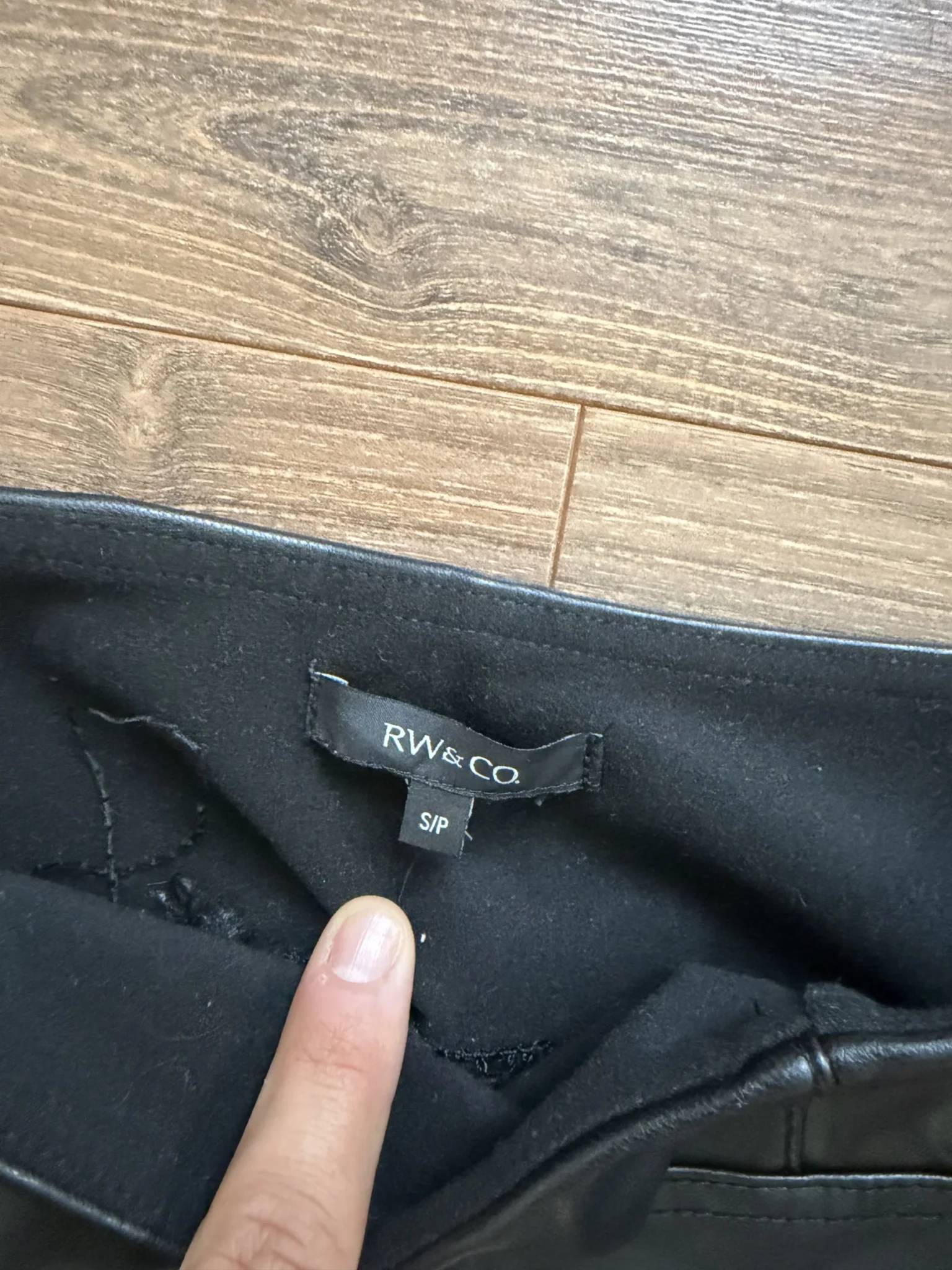 Image for Faux leather leggings