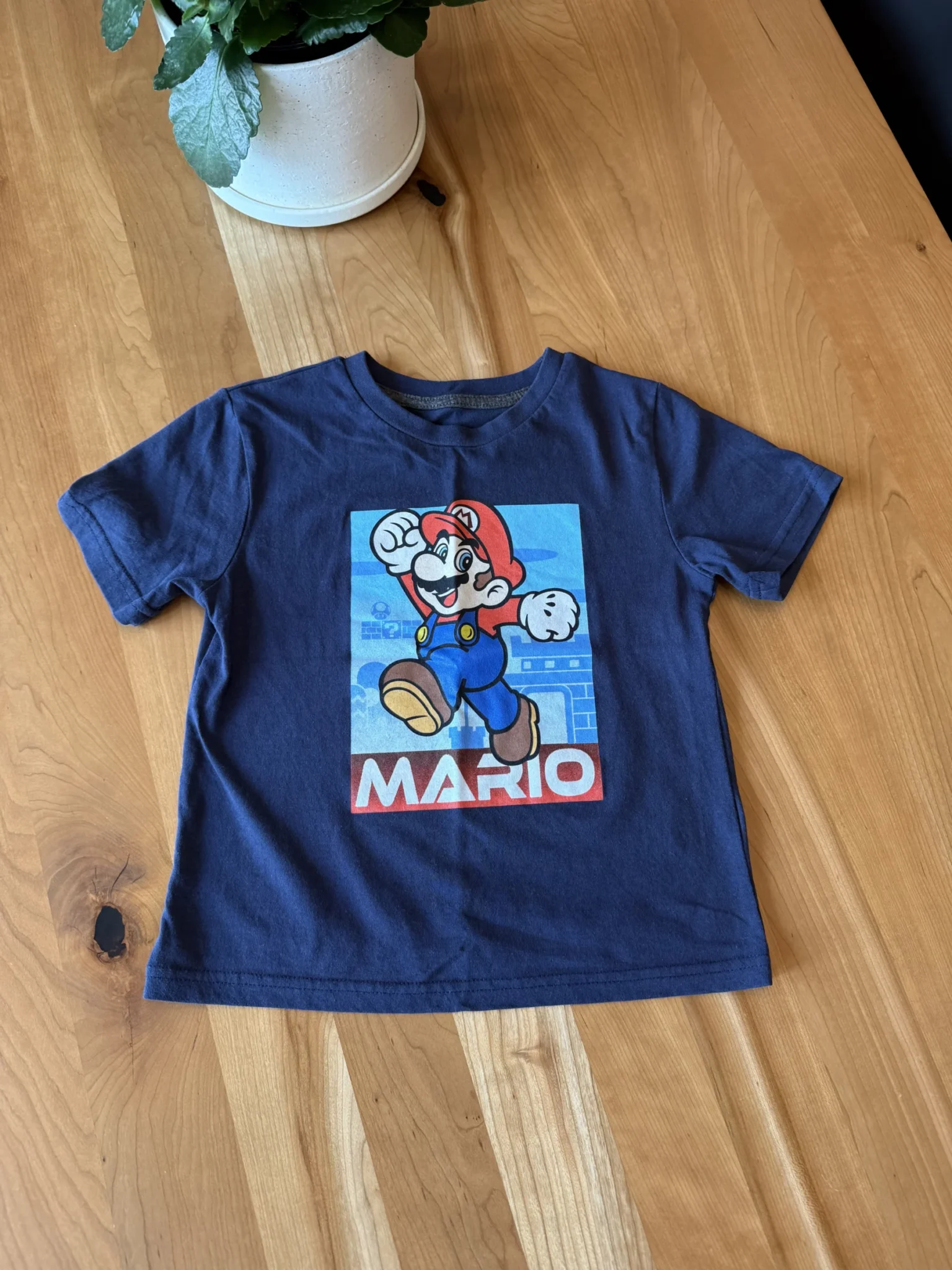 Featured image for Navy blue Mario Bros T-shirt