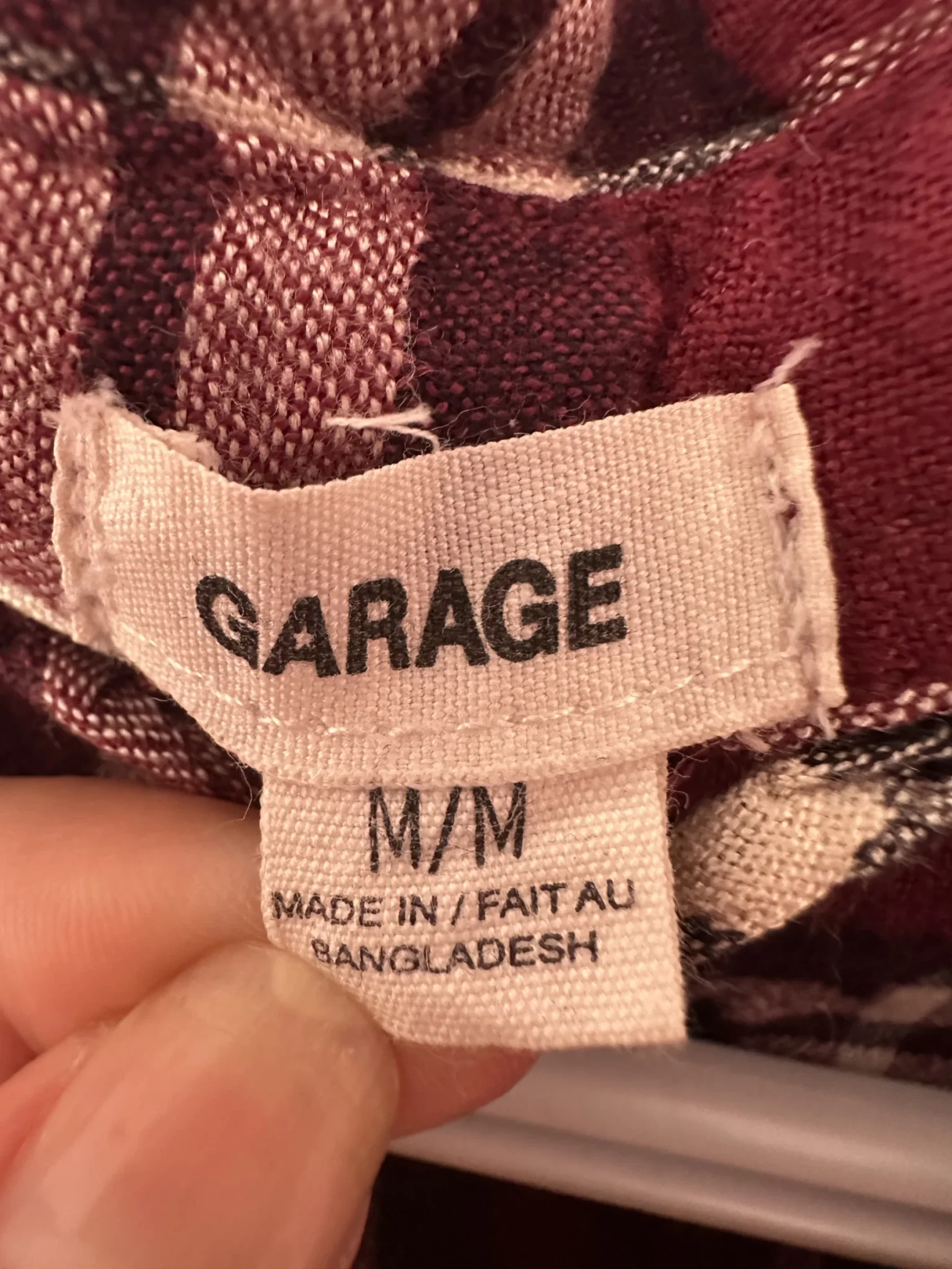 Image for Garage checked shirt