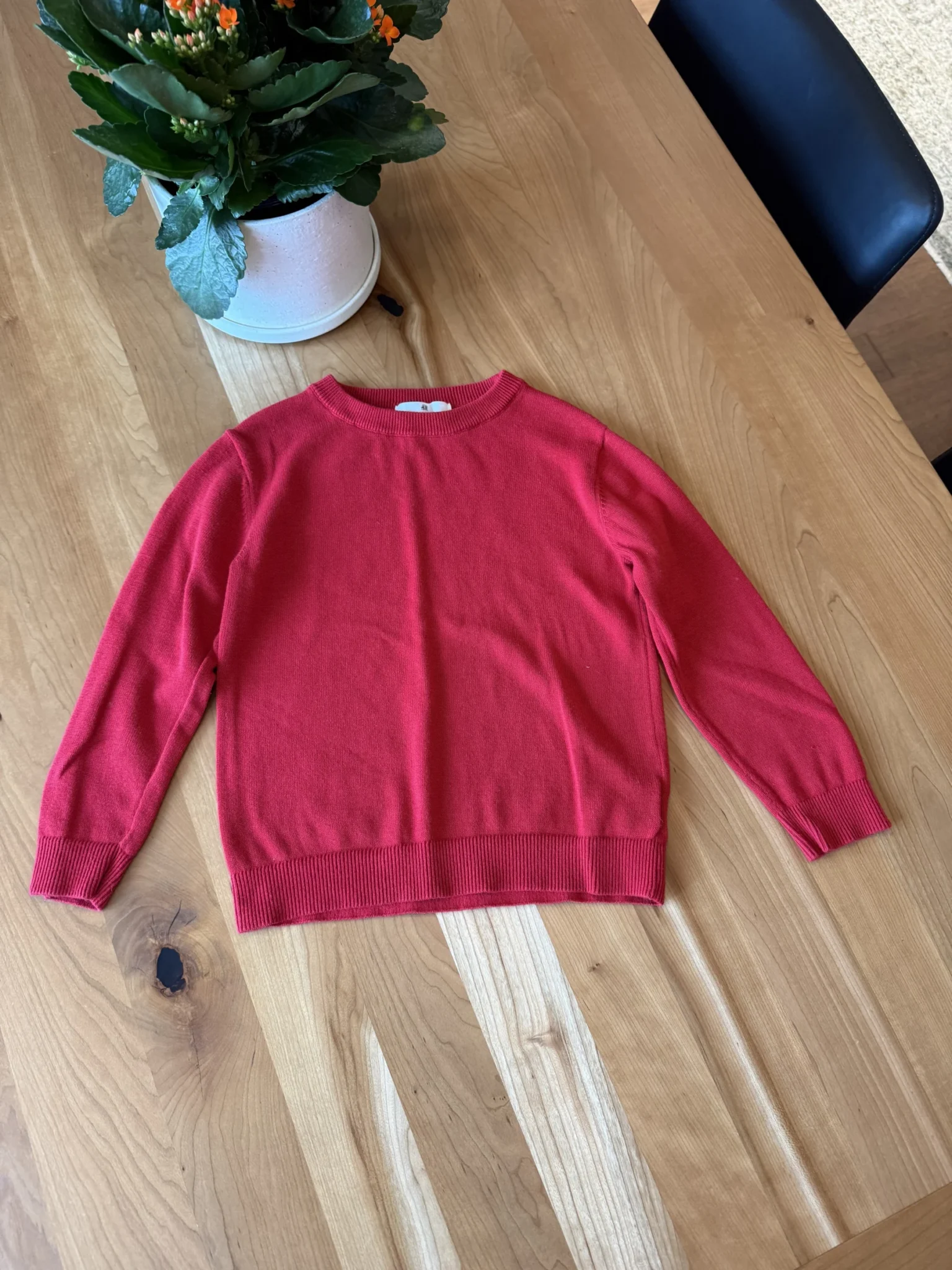 Featured image for red long-sleeved jumper