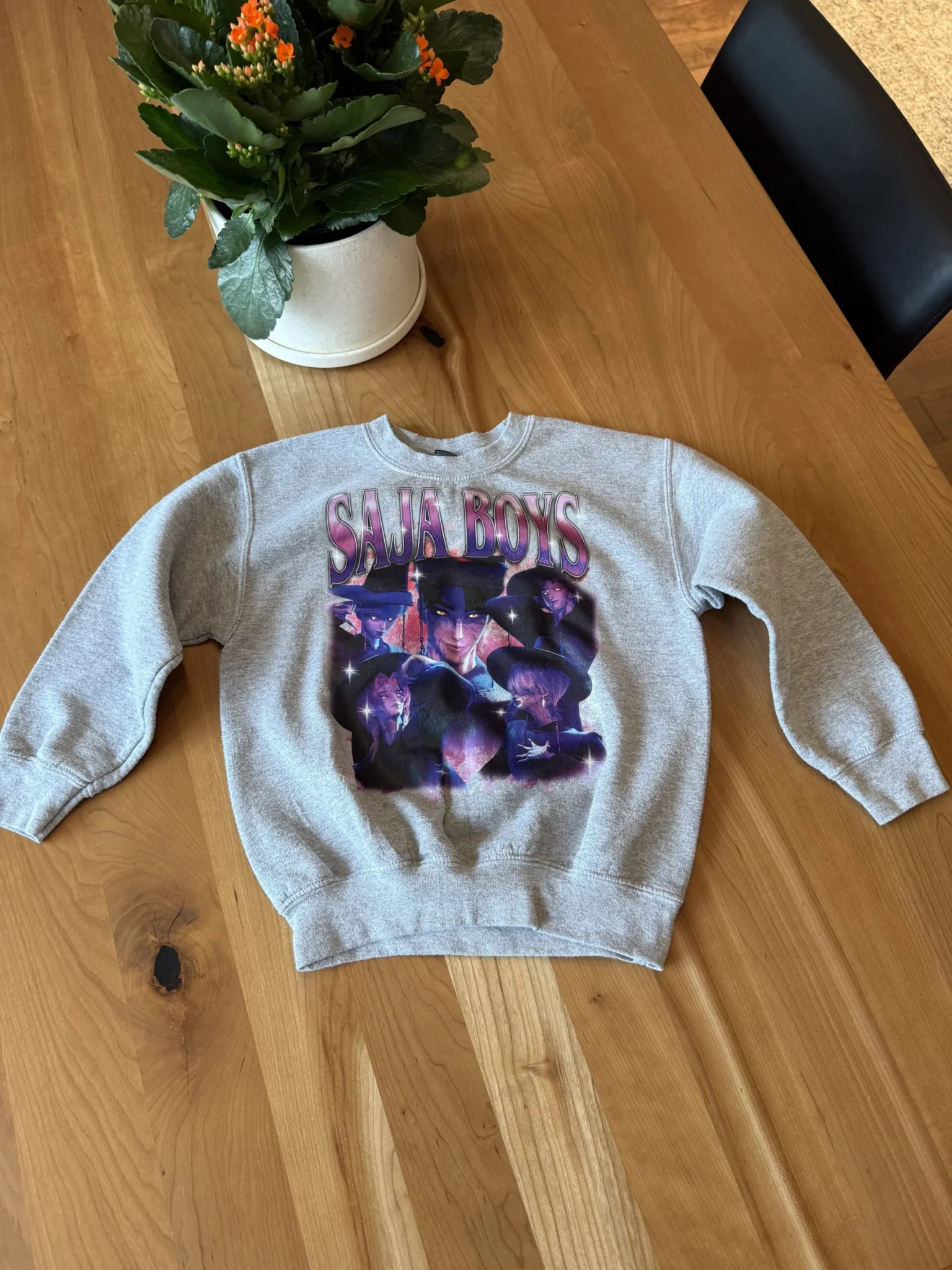 Featured image for Saja Boys grey fleece