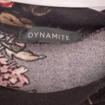 Thumbnail for Floral T-shirt with a tie-front design - Dynamite