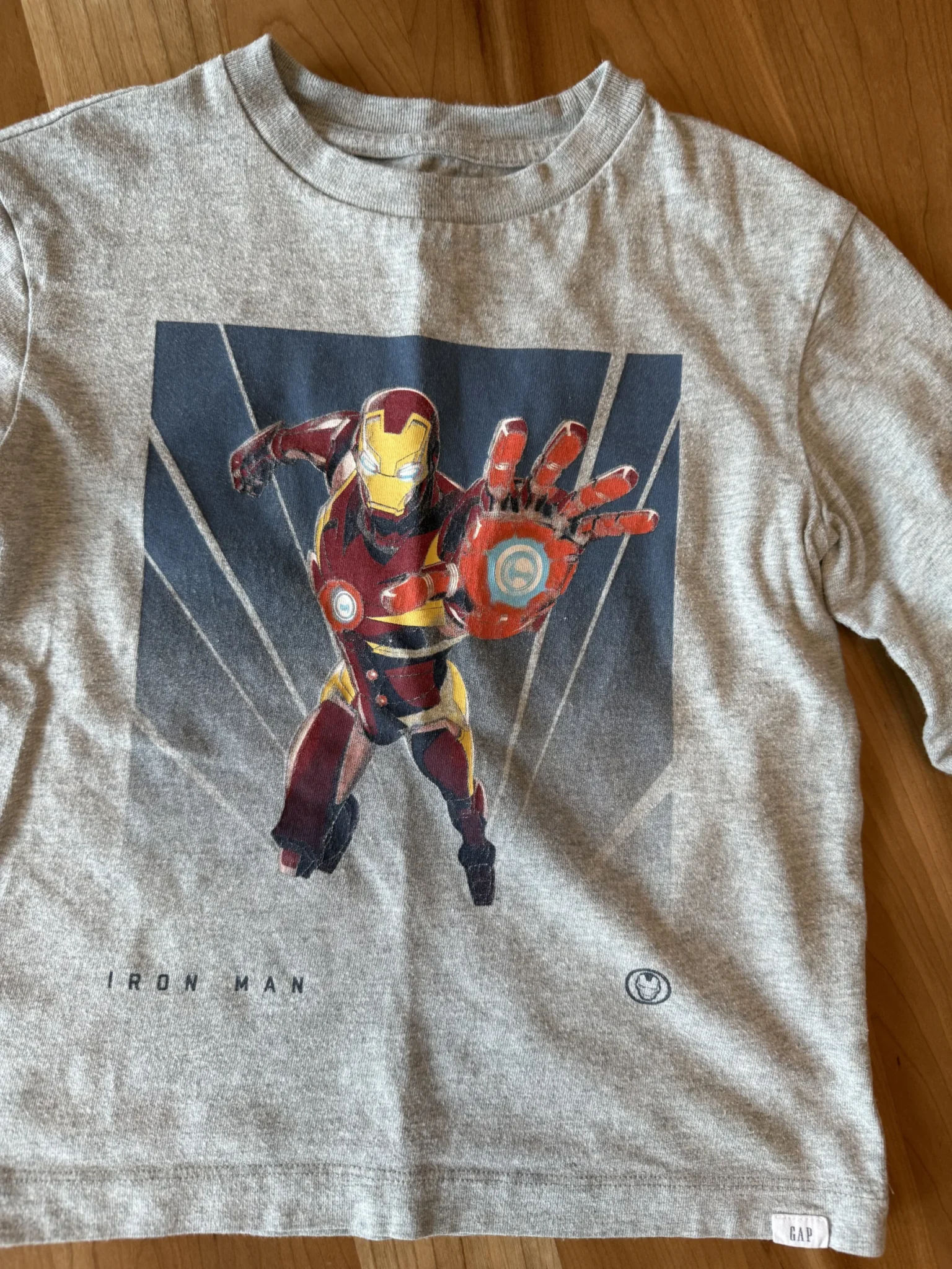 Image for Iron Man grey long-sleeved top