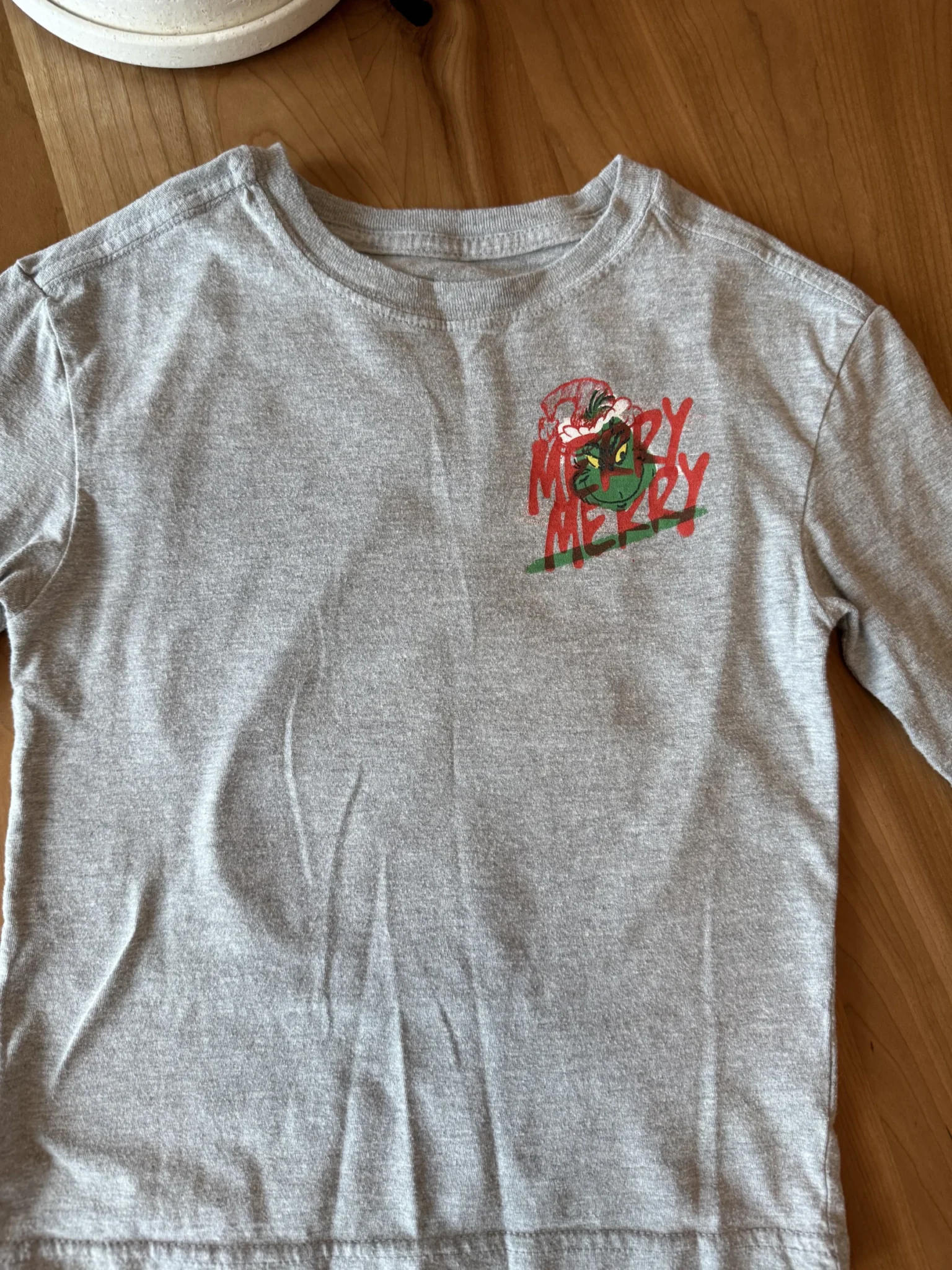 Image for Long-sleeved grey Grinch top