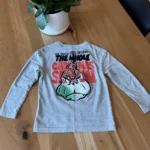 Thumbnail for Long-sleeved grey Grinch top