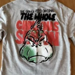 Thumbnail for Long-sleeved grey Grinch top