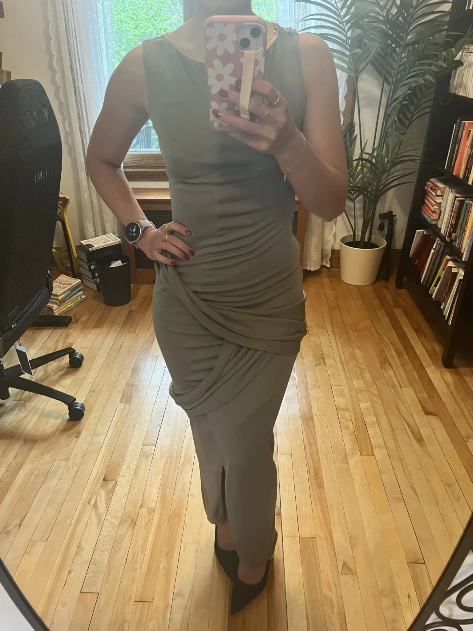Image for Robe de soirée taupe Andy Thê Anh