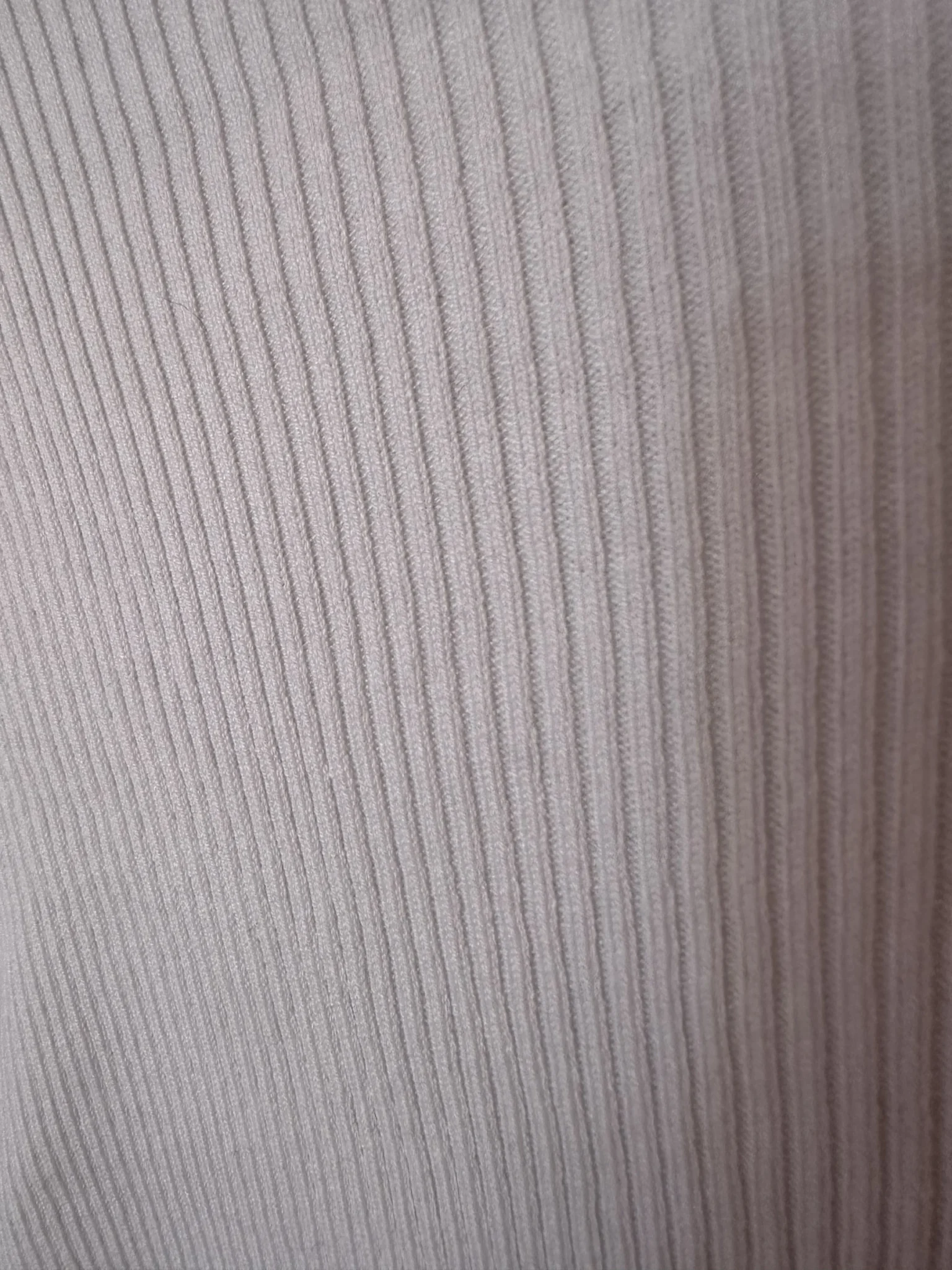 Image for White ribbed roll-neck jumper