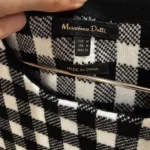 Thumbnail for Massimo Dutti robe mi-longue en maille Vichy noir