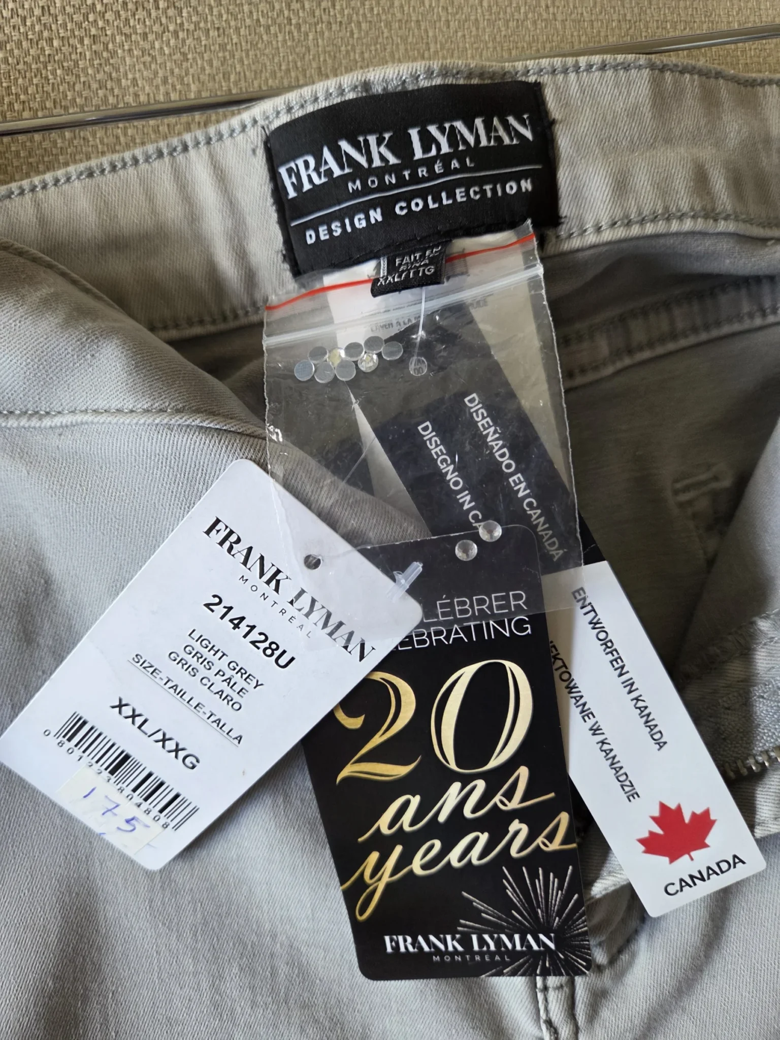 Image for Brand new with tag: Frank Lyman light grey jeans