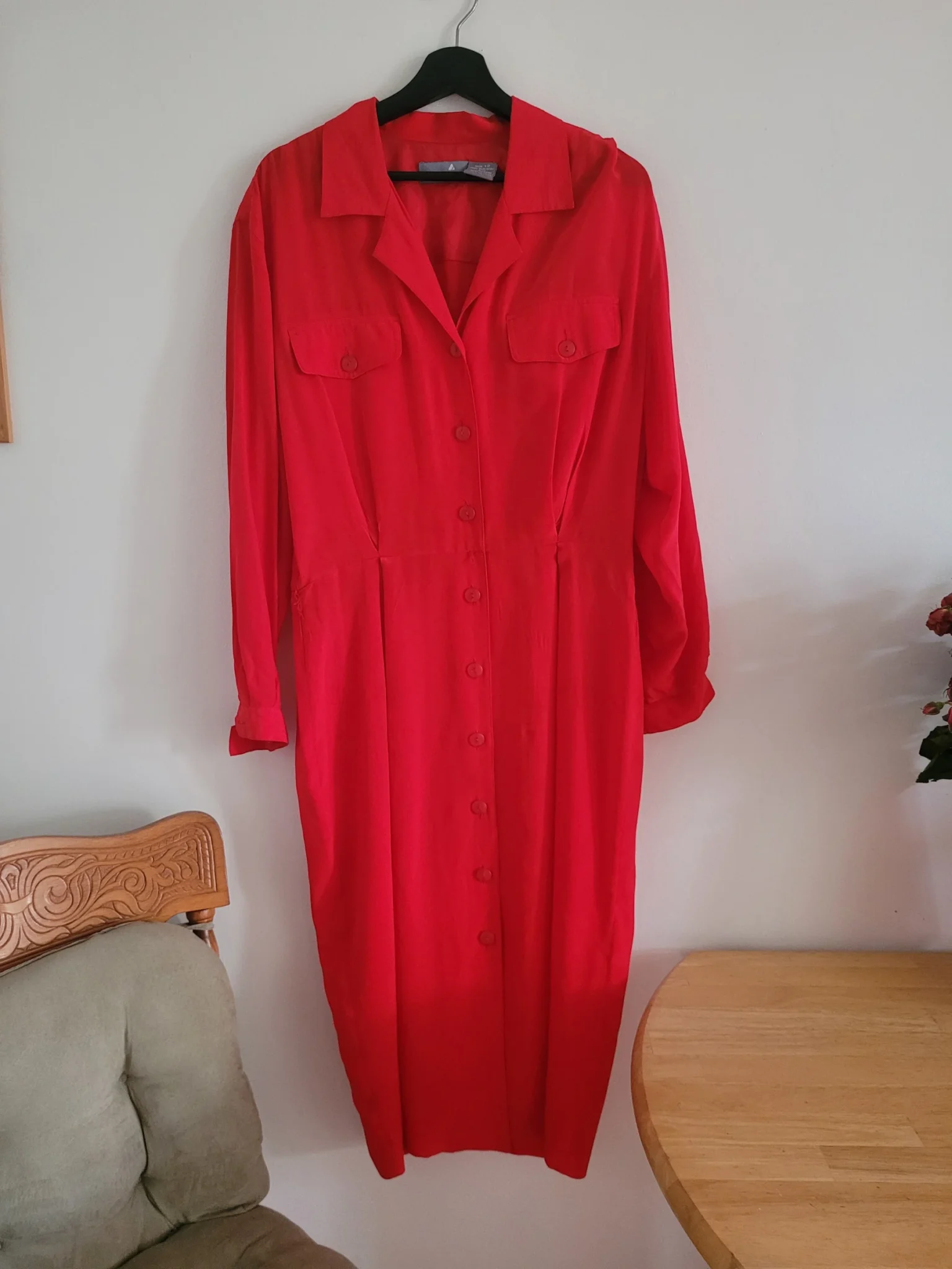 Image for Robe chemisier 100% soie