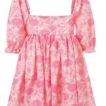 Featured thumbnail for Robe Fleurie BabyDoll avec Manches Bouffantes