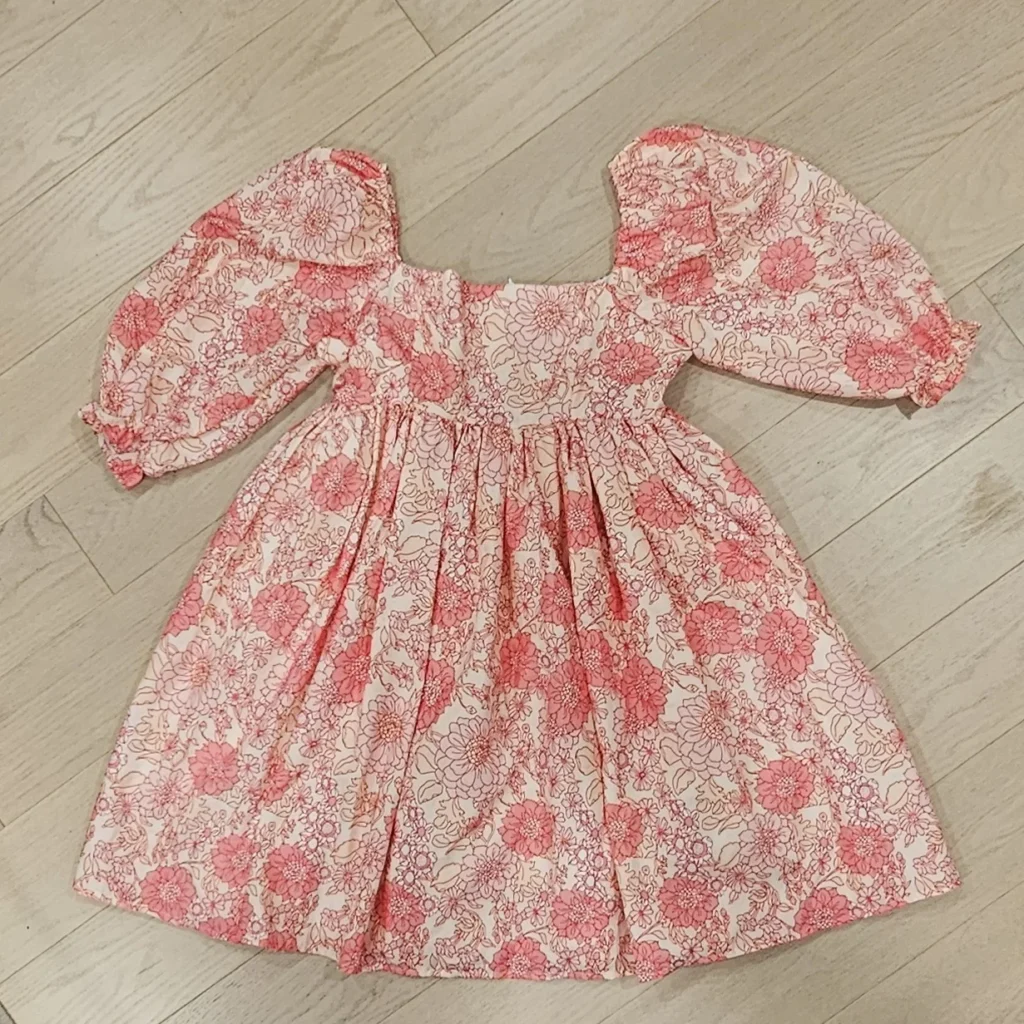 Image for Robe Fleurie BabyDoll avec Manches Bouffantes