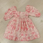 Thumbnail for Robe Fleurie BabyDoll avec Manches Bouffantes