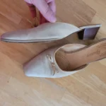 Thumbnail for Kitten heels vintage cuir et daim
