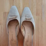 Thumbnail for Kitten heels vintage cuir et daim