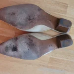 Thumbnail for Kitten heels vintage cuir et daim