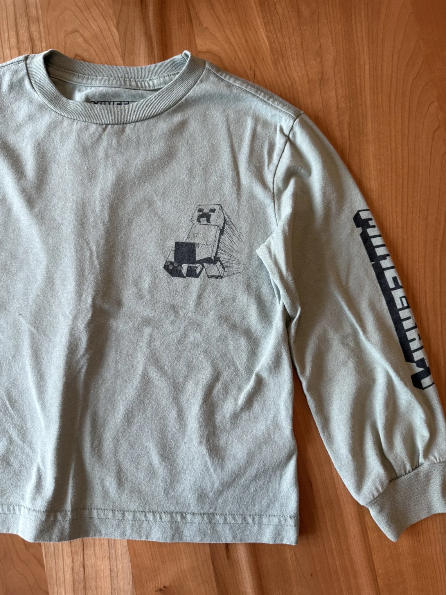 Image for Minecraft green long-sleeved top