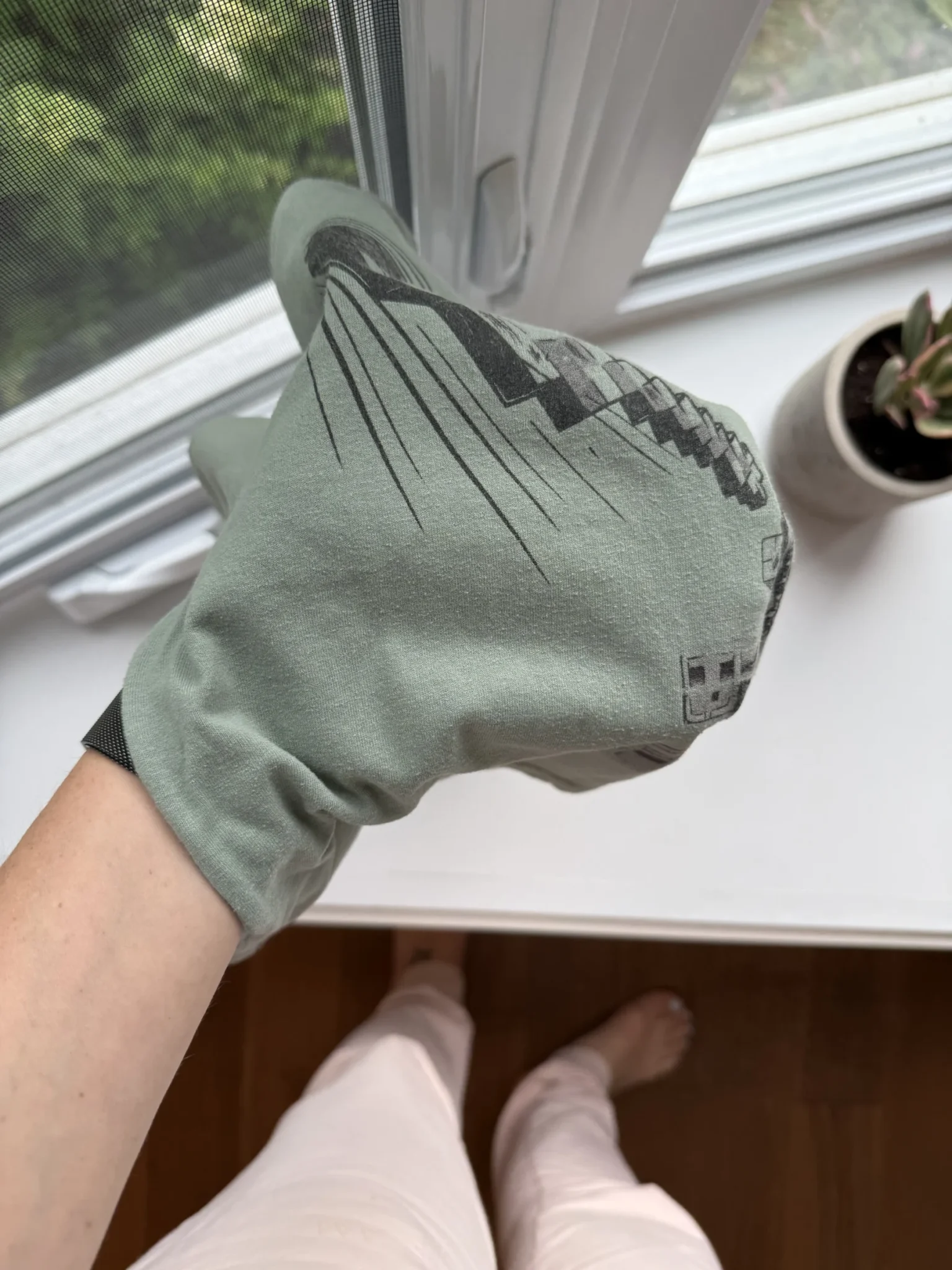 Image for Minecraft green long-sleeved top