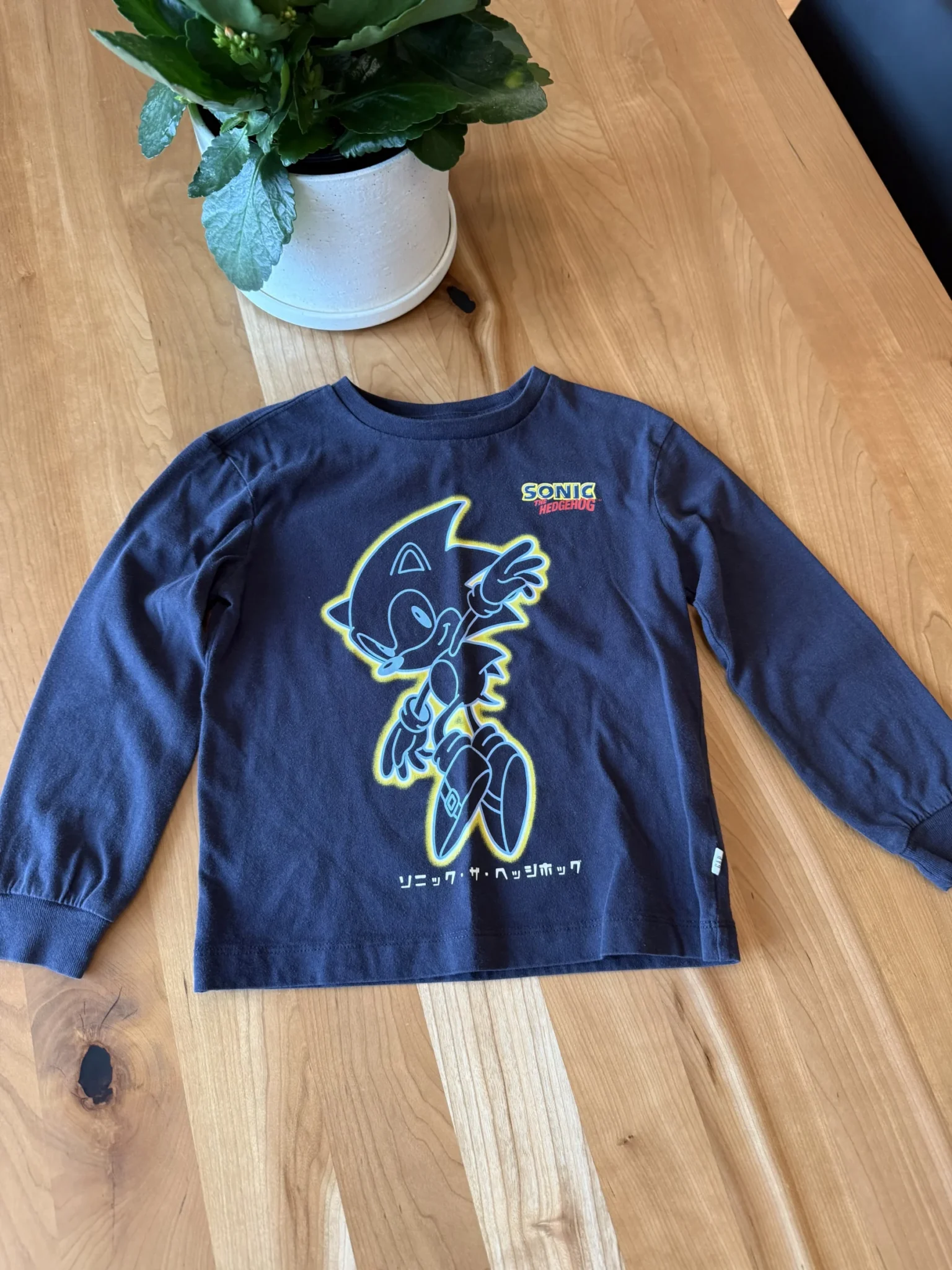 Featured image for Sonic navy blue long-sleeved top
