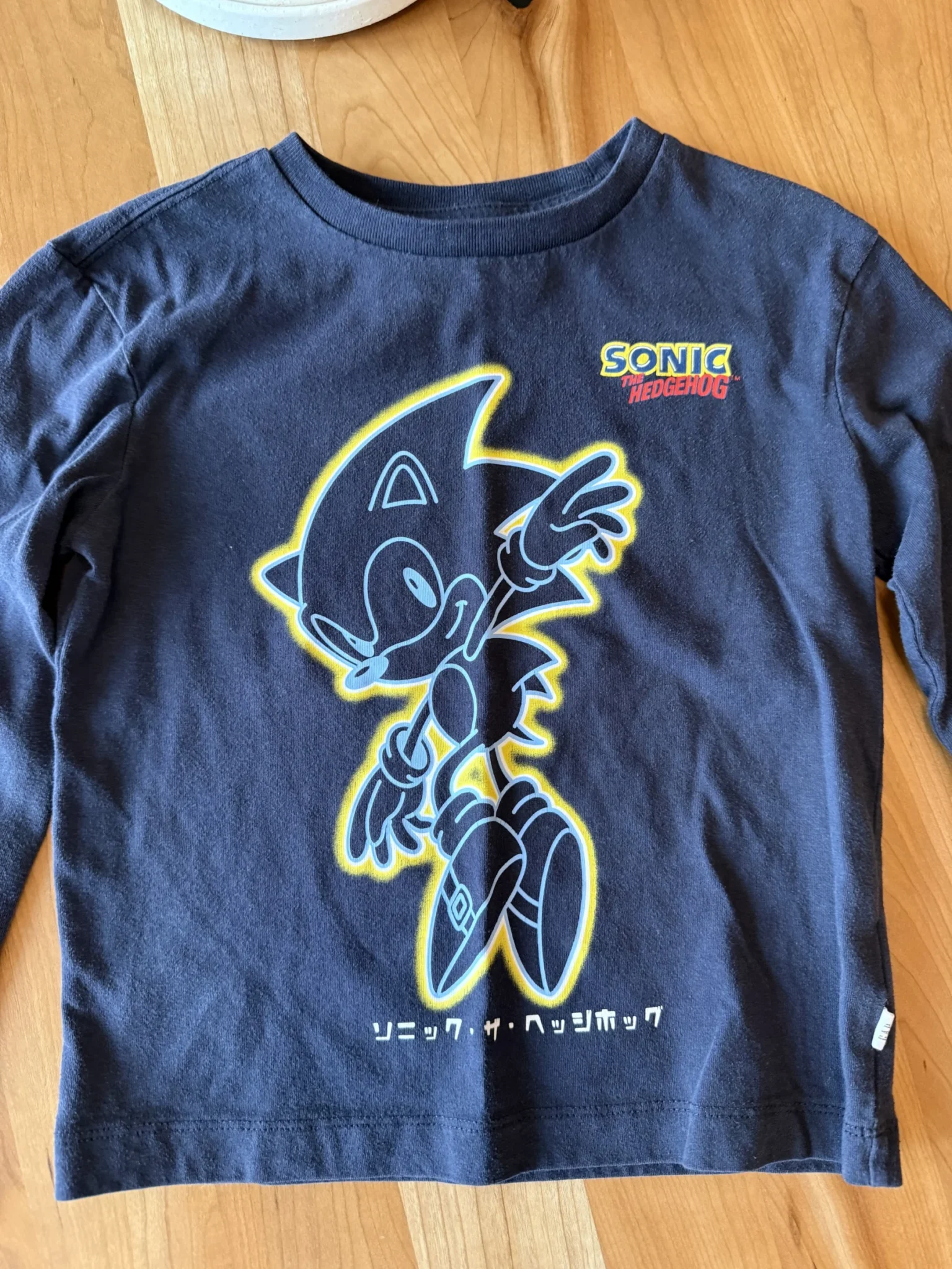 Image for Sonic navy blue long-sleeved top