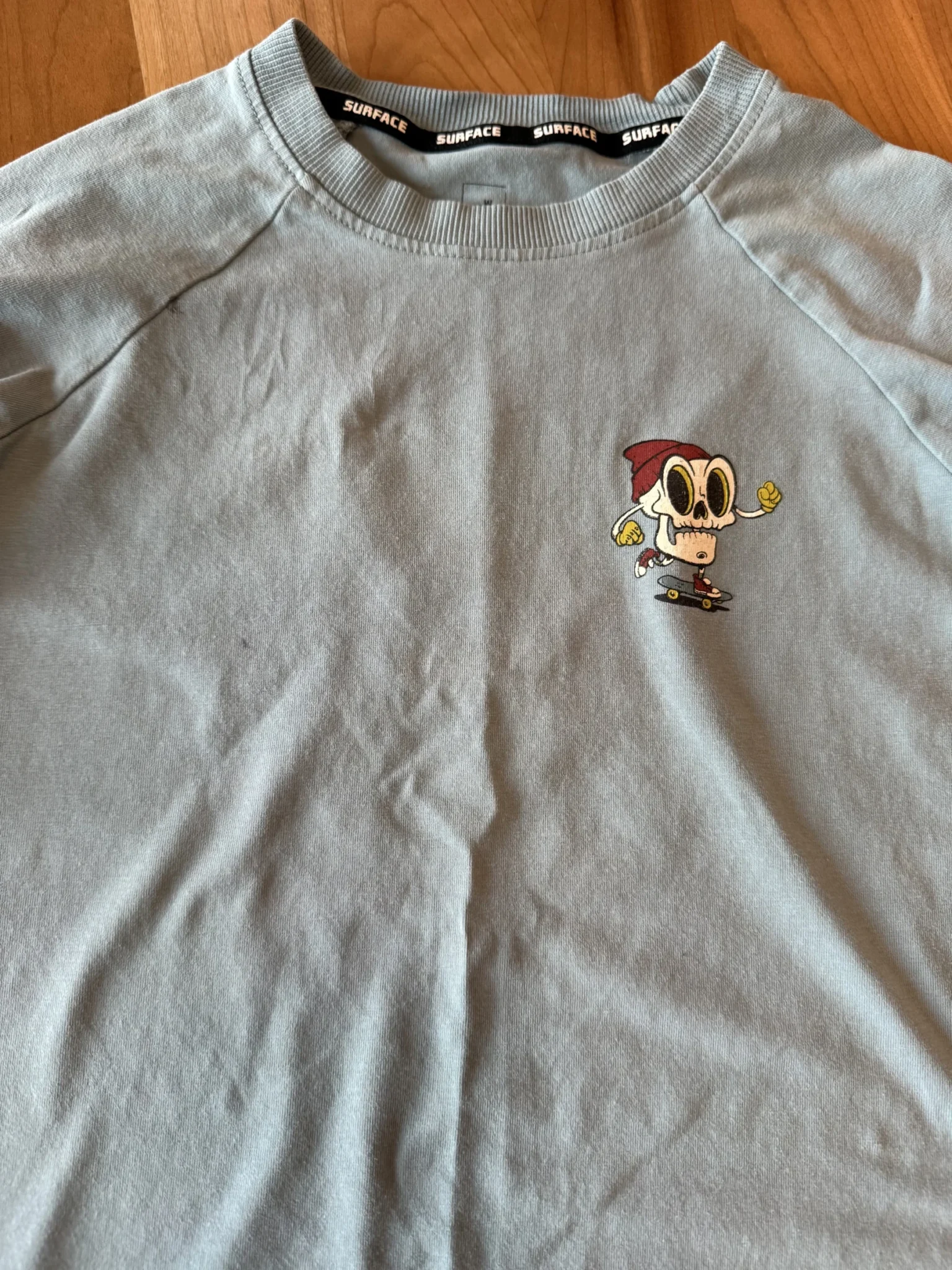 Image for Skeleton blue long-sleeved top