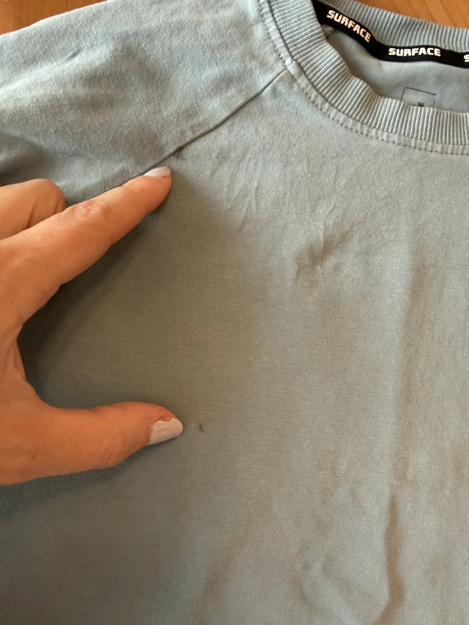Image for Skeleton blue long-sleeved top