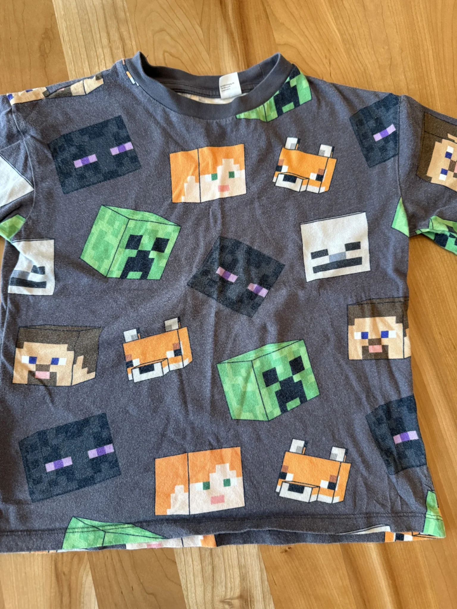 Image for Grey Minecraft T-shirt