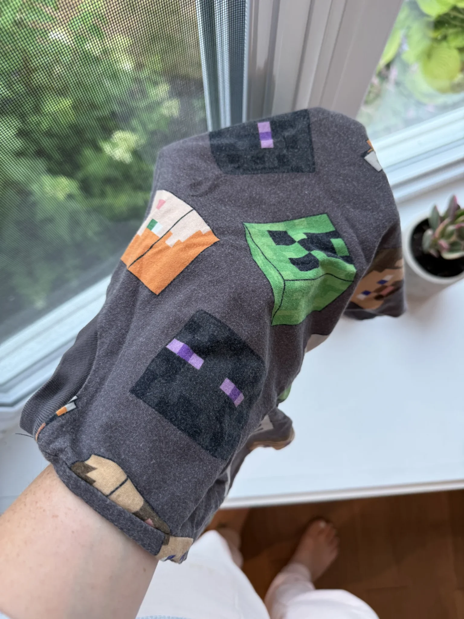 Image for Grey Minecraft T-shirt