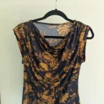 Thumbnail for Sleeveless jumper with a draped front