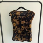 Thumbnail for Sleeveless jumper with a draped front