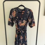 Thumbnail for RW&Co navy blue floral summer dress